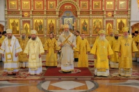 В день юбилея владыка Артемий возглавил Божественную литургию в главном соборе Хабаровска