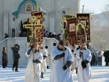 Сахалин празднует Богоявление (19 января 2010 года)