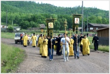 Миссионерский сплав по Амуру.  с.Киселево (29 июня 2010 года)