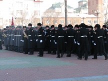 Молебен в честь 200-летия со дня образования внутренних войск МВД России в Спасо-Преображенском Кафедральном соборе