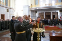 Молебен в честь 200-летия со дня образования внутренних войск МВД России в Спасо-Преображенском Кафедральном соборе