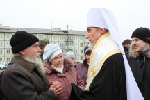 В поселкеПереяславка  совершен чин закладки  нового  храма в честь иконы Божией Матери «Споручница грешных». 12 ноября 2011г.